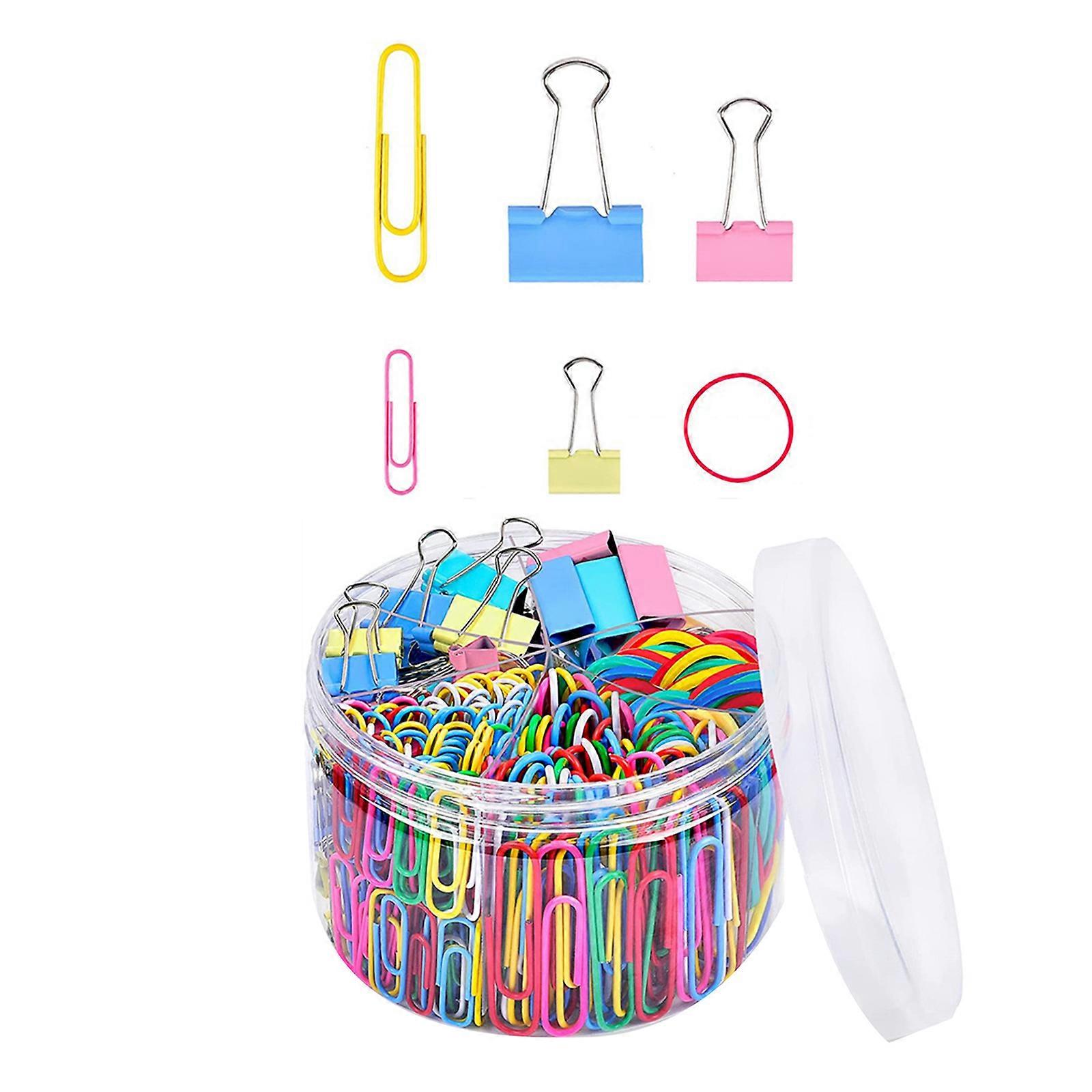 Paper Fix Clips Pen Holder Clips Notebook Holder Paper Clips Binder Clips Portable Book Pin for Notebook Journal Planner Multicolor