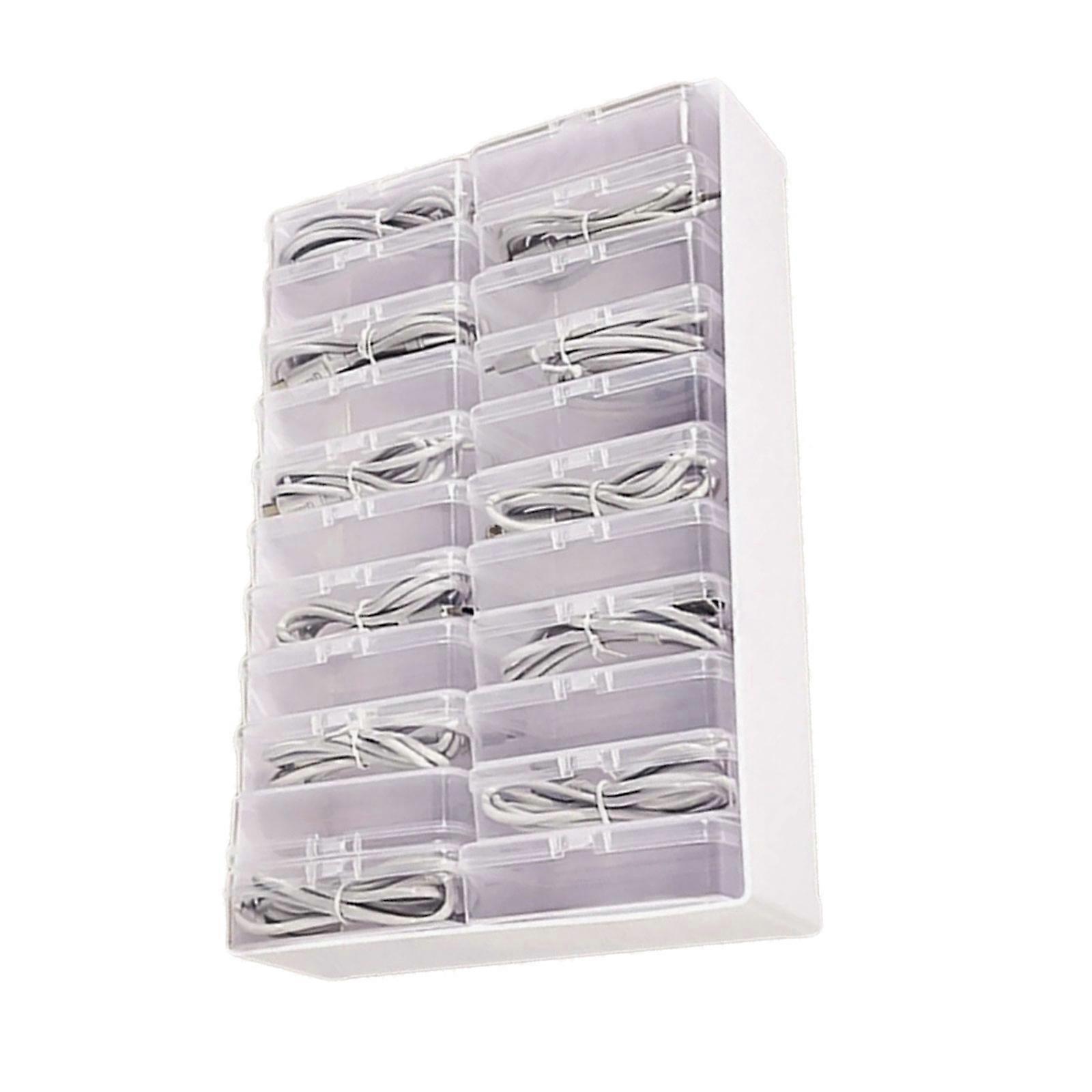 Sturdy Plastic Compartment Organizers Box for Efficient Storage and Tidiness In Bedrooms Kitchens and Study Room Multicolor