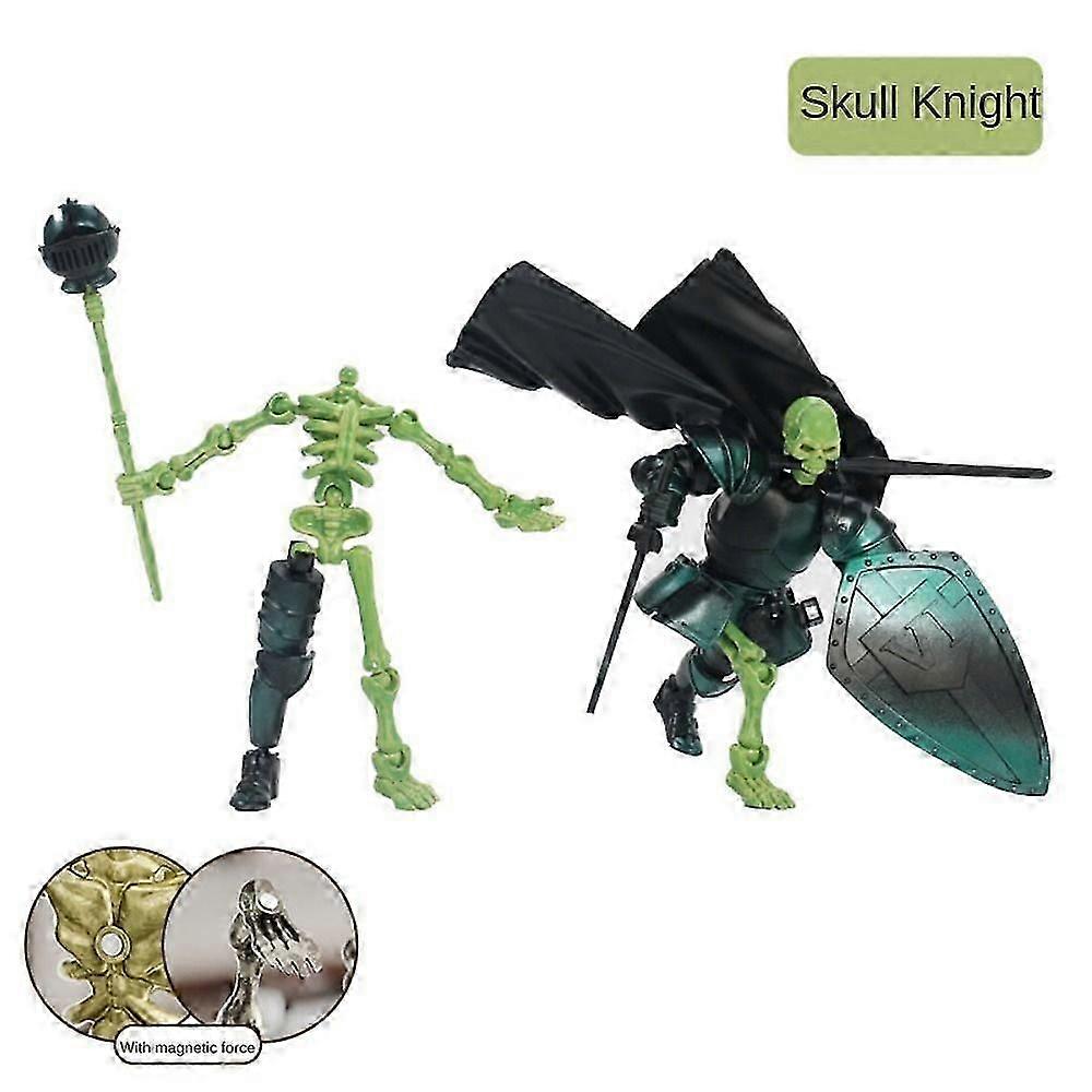Medieval Skeleton Doll Robot Action Figure With Movable Joints, Creative Poseable Mannequin Desktop Decor For Stress Relief Toy