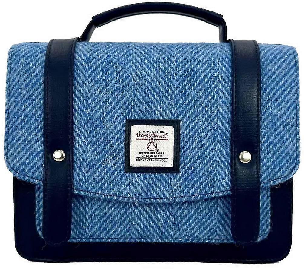 Maccessori Harris Tweed Mini Messenger Bag - Blue