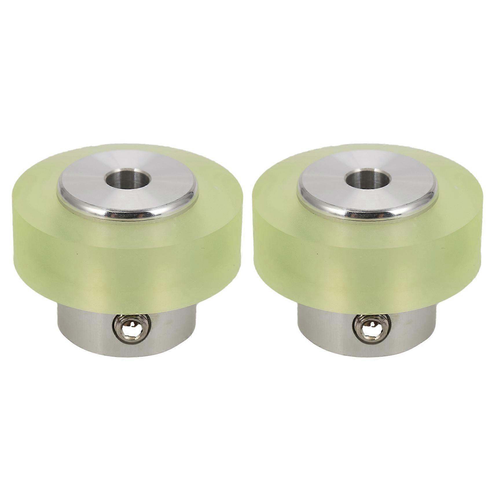 2X,300mm Aluminum Polyurethane Industrial Encoder Wheel Measuring Wheel for Measuring Rotary Encoder
