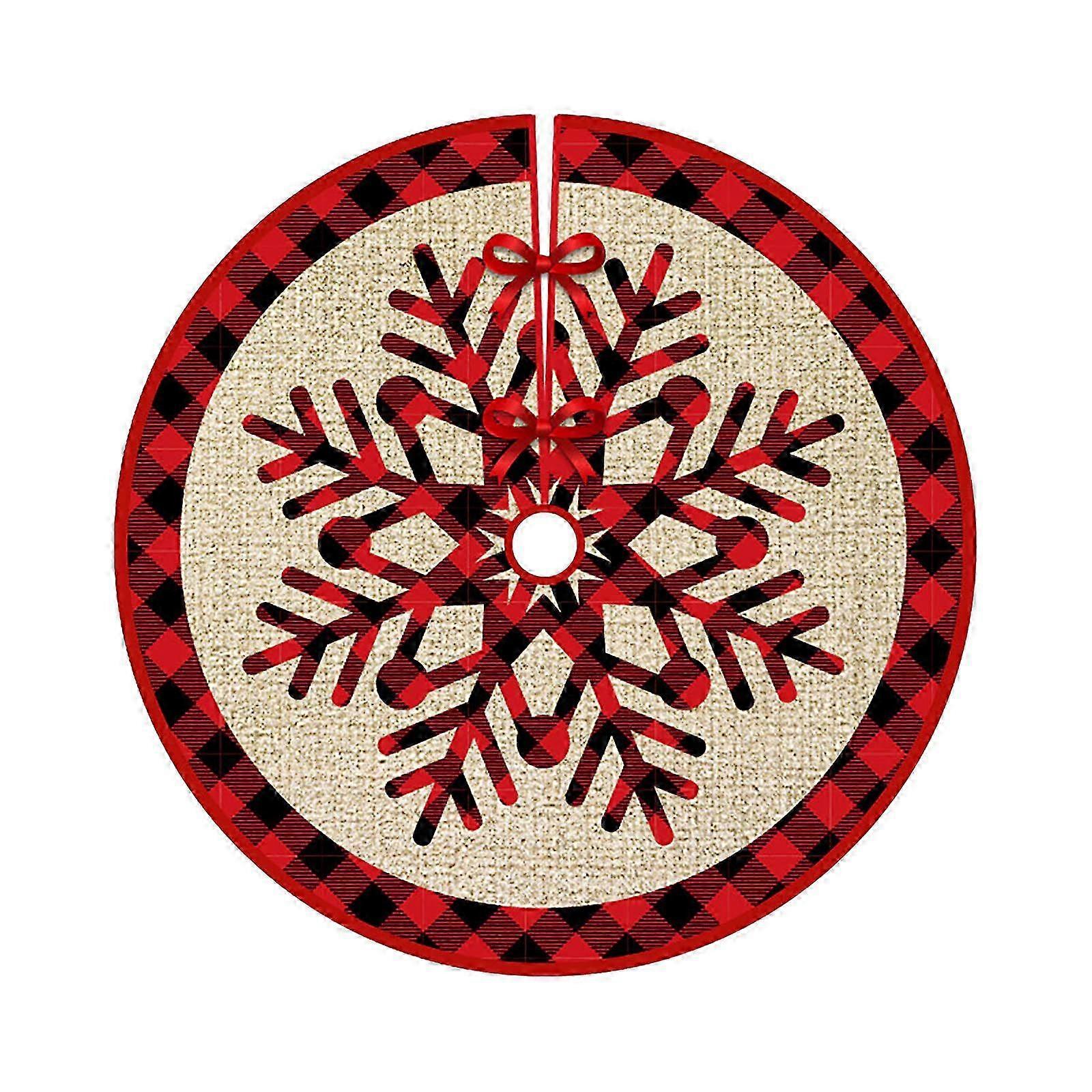 Multi-color Christmas Decorations with Printed Tree Skirt