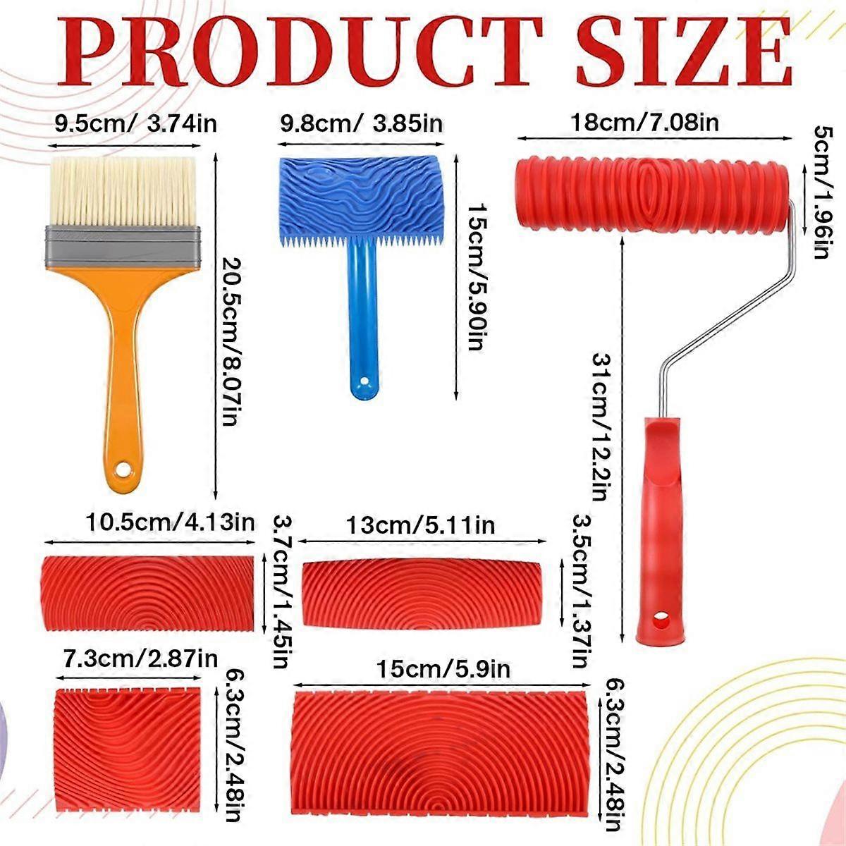 7Pcs Wood Grain Tool Set