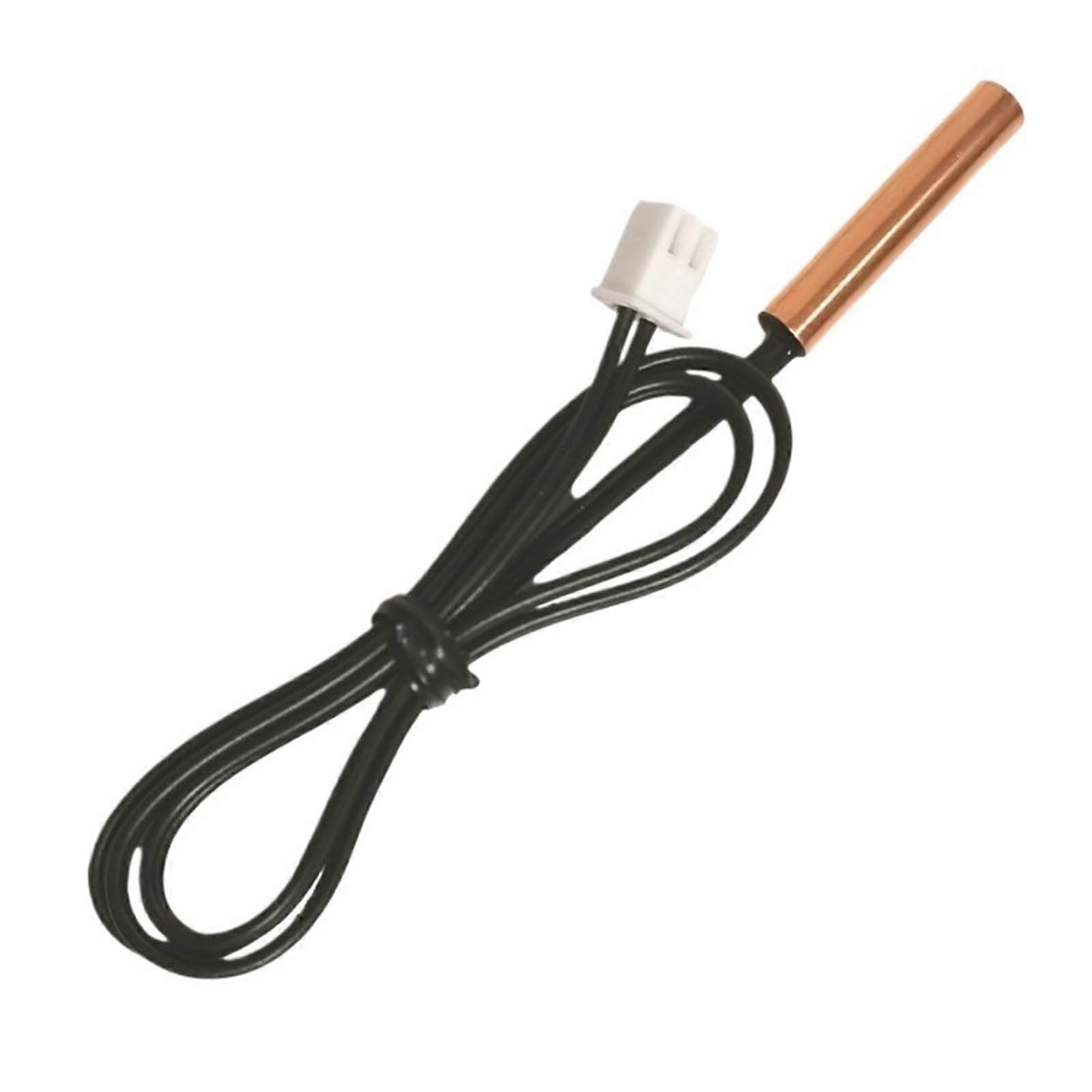 2 Pack Air Conditioner Temperature Sensor Probe Copper Head 10K with 2P 2.54mm Connector