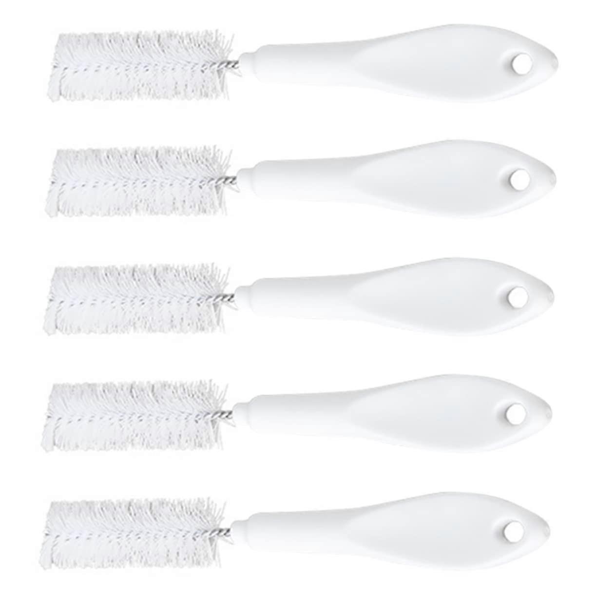 Coffee Machine Cleaning Brush Set, Long Handle Espresso Cleaner with WallMounted Storage, 5pcs