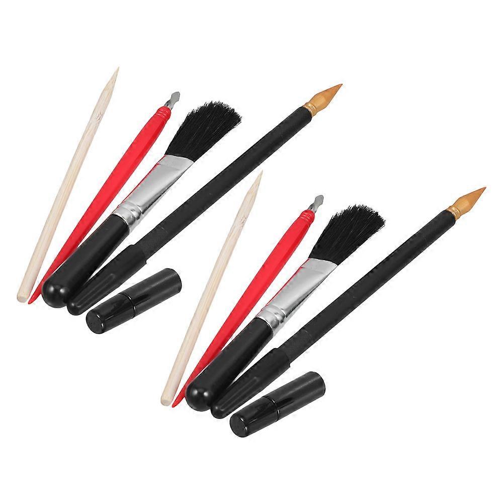 Scratch Painting Pens Set 10Pcs Various Shapes Art Tools For Art Classes Creative Studios Assorted Color Scratching