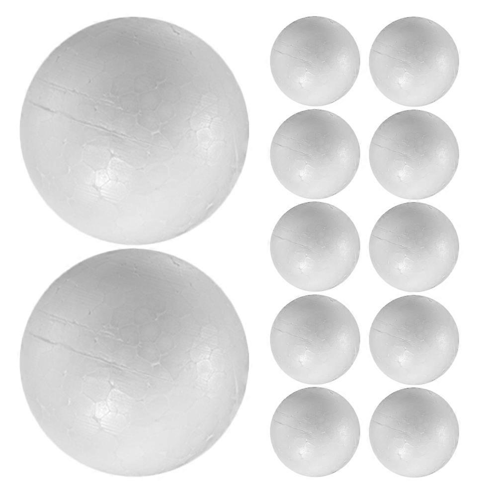 White Round Solid Ball for DIY Projects 12Pcs Foam Balls for Crafts