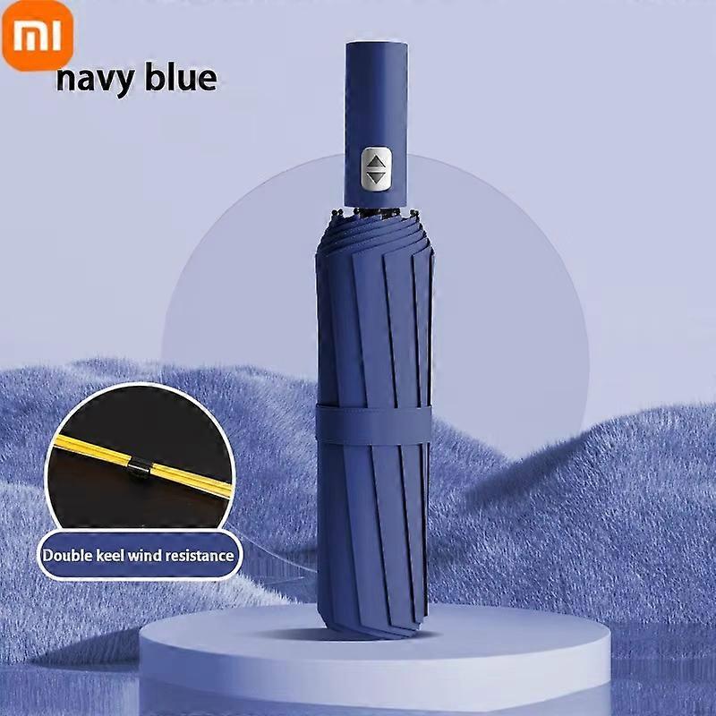 Xiaomi 24 Bone Solid Color Automatic Umbrella Light Collapsible Large Format Outdoor Sunshade UV Protection Automatic Umbrella