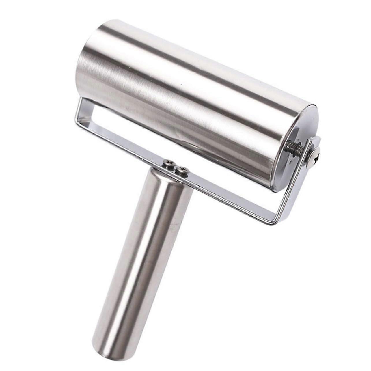 Stainless Steel Rolling Pin with Ergonomic Nonstick Surface for Baking Pastry Cookies and Pizza Dough