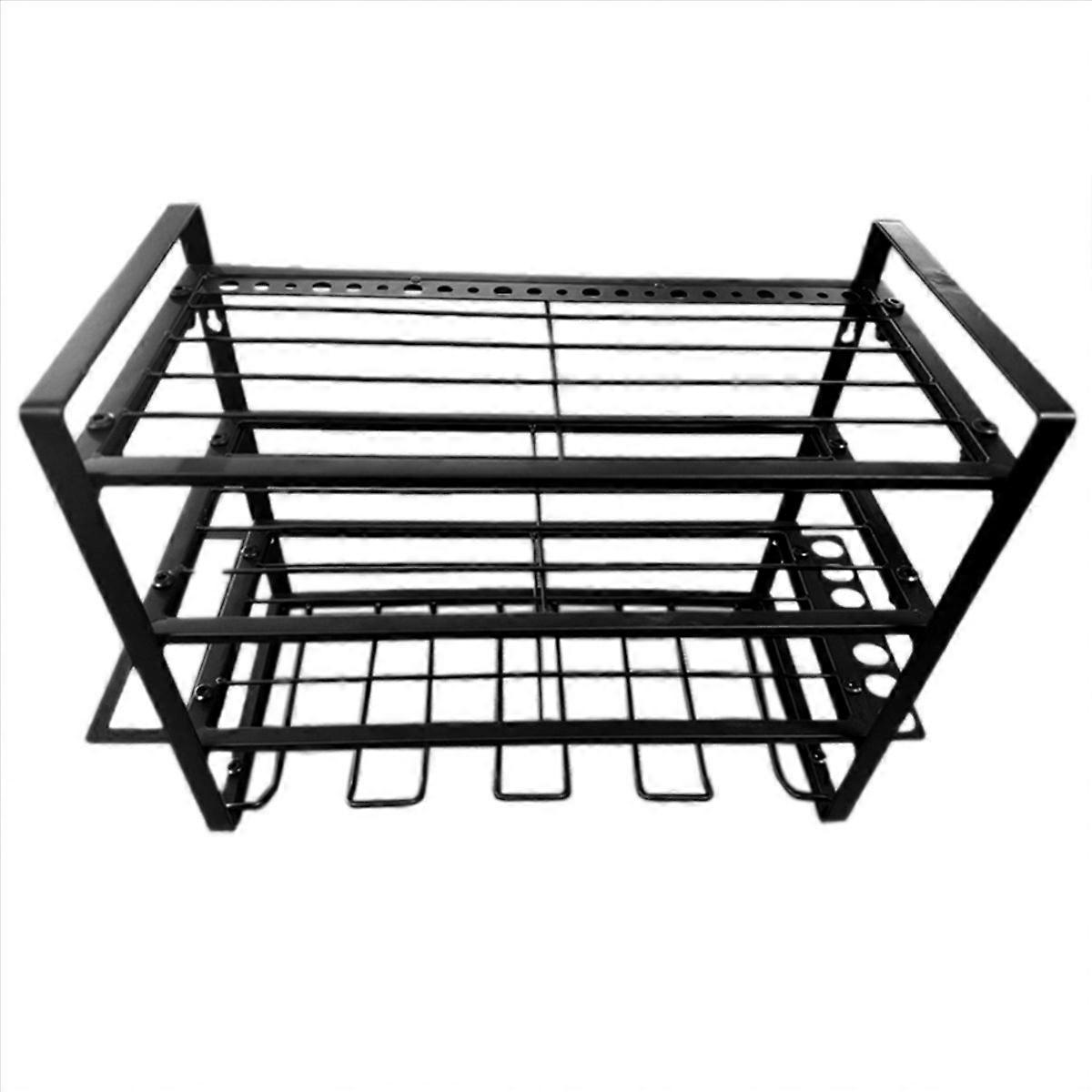 4 Layer Power Tool Organizer Wall Mount, Cordless Drill Hanger Rack