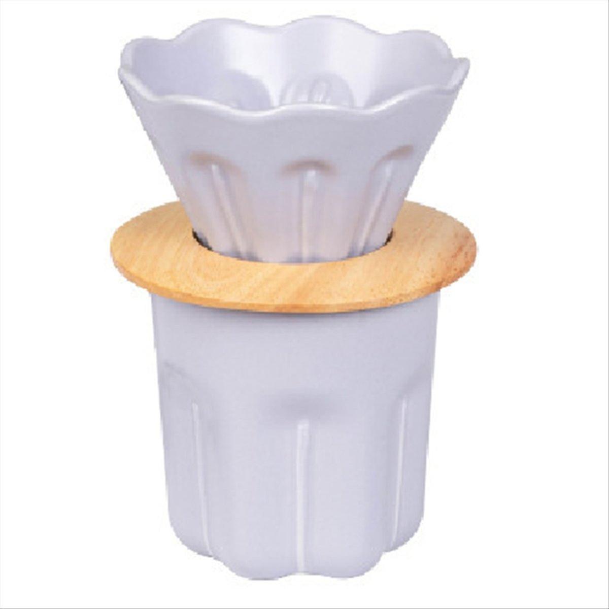 Hand-Brewed Coffee Filter Cup Coffee Pour over Kettle Set,LightPurple