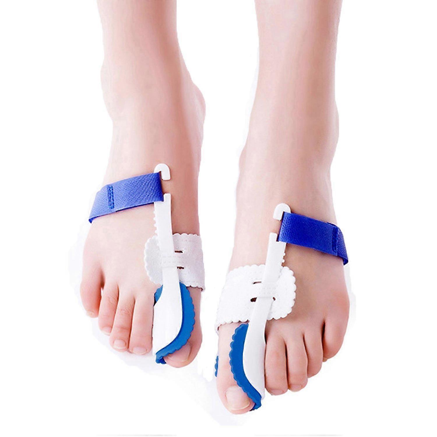 Bunion Corrector 1 Pair Adjustable 3Point Pressure Nighttime Hallux Valgus Splint Toe Alignment
