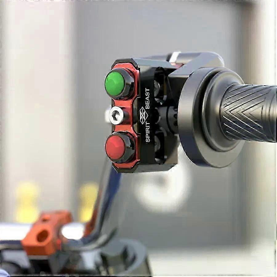 Motorcycle reset self-locking double switch switch accessories bike lights switch motocross speaker push Button motor On-off