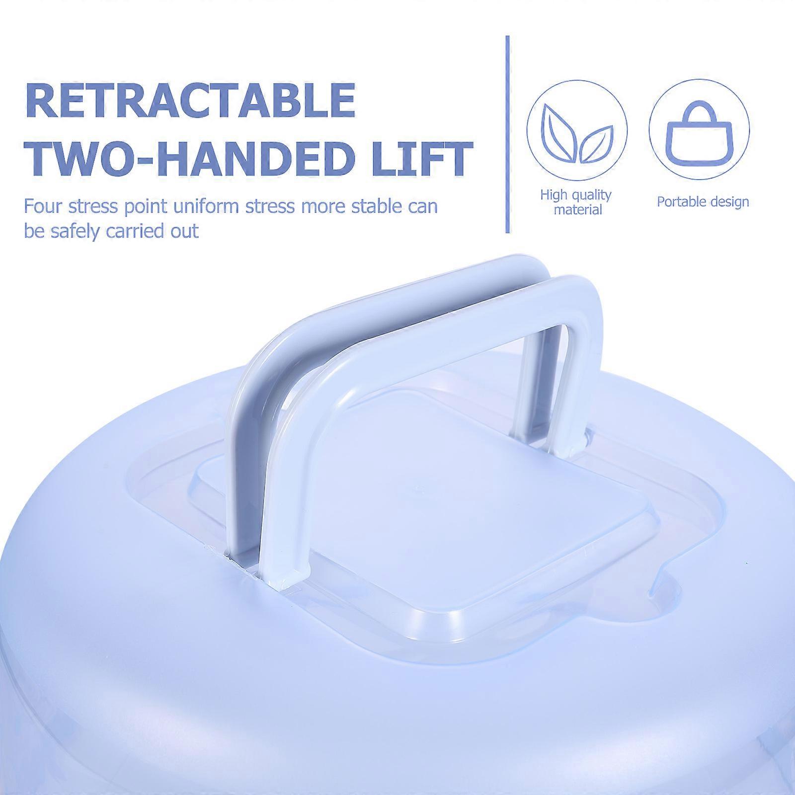 Handheld Cake Holder Portable Round Cupcake Carrier Cake Saver with Locking Lid