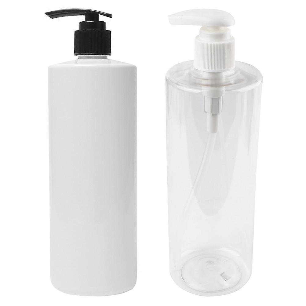 Shampoo Dispenser Empty Lotion Bottles for Storage 4Pcs 500ml Refillable