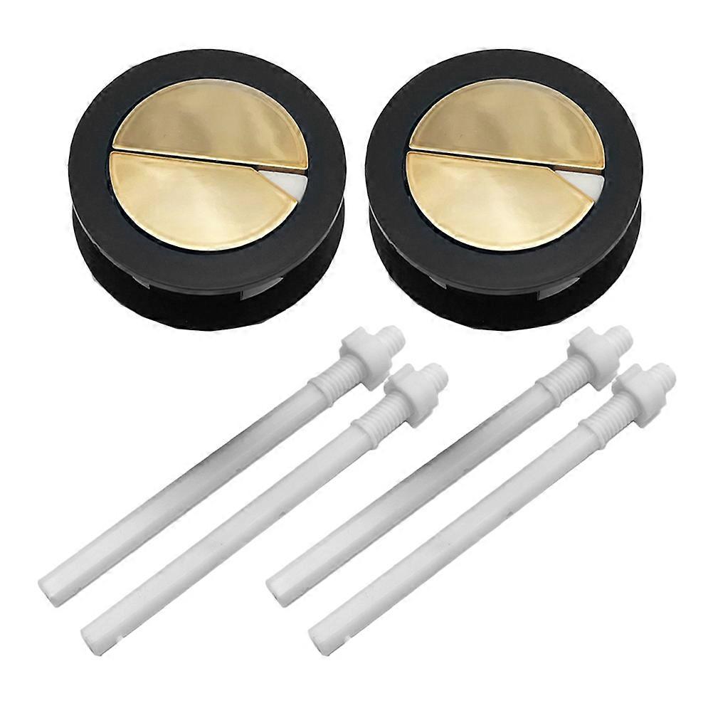 Dual Flush Toilet Button Water Tank Push Button for Toilet 2Pcs