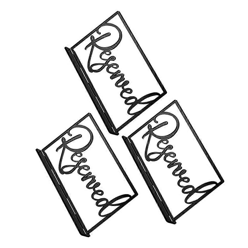 Reserved Seating Signs Acrylic for Wedding Reception 3Pcs Table Use