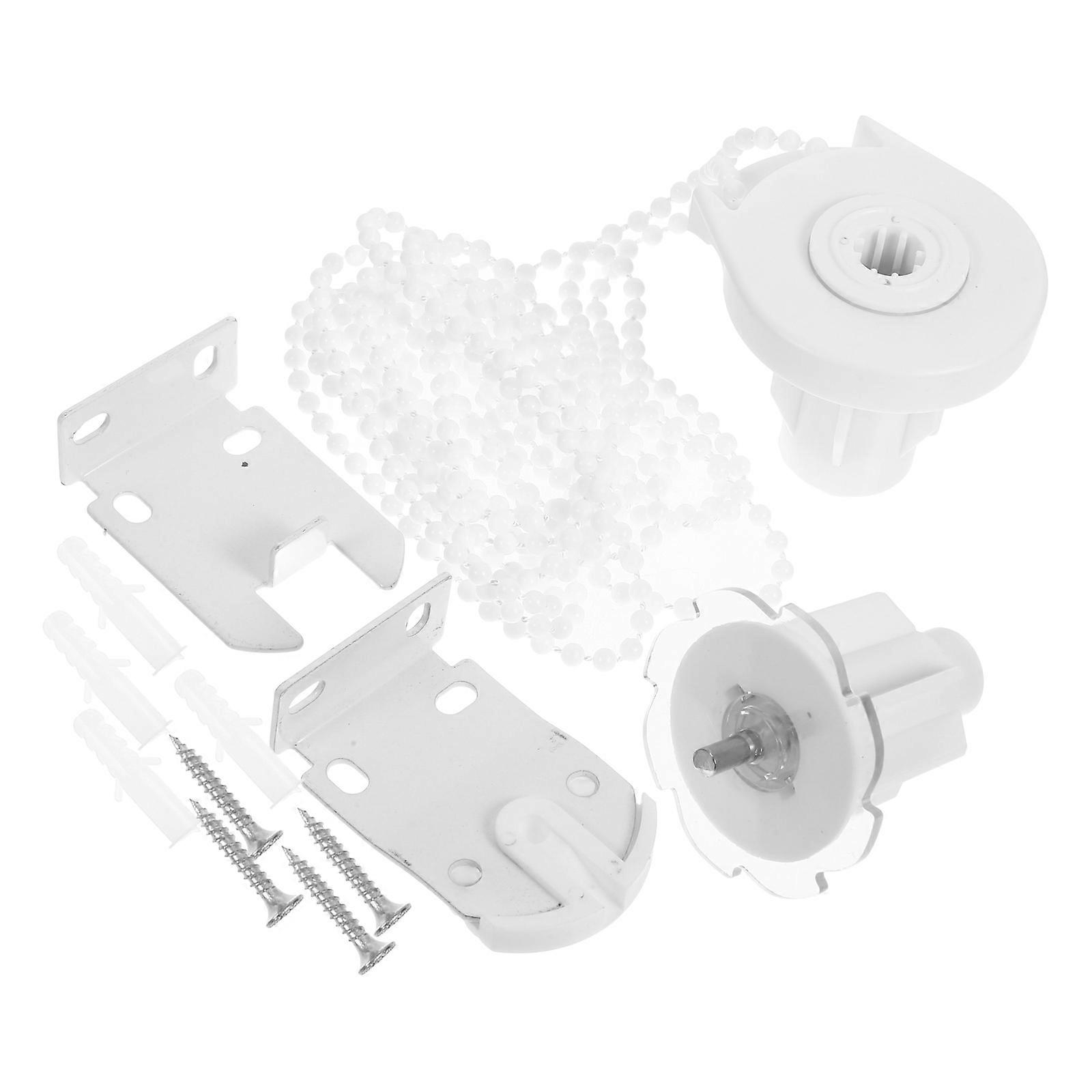 White Beaded Chain Tool for Roller Blinds with ABS Iron Material Wide Compatibility 1 Set