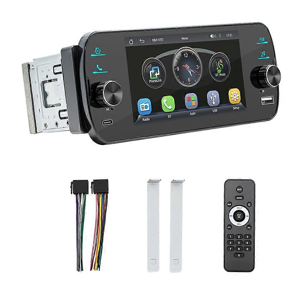 Car 1DIN 5Inch Navigation Display Bluetooth Portable Screen Wireless Carplay Android Auto MP5 Player