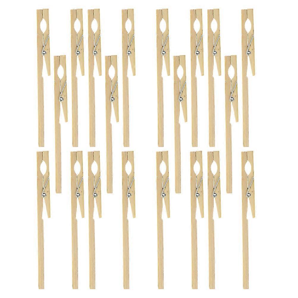 Durable Test Tube Clamp Bamboo Clip for Experimental Use 20Pcs Pack