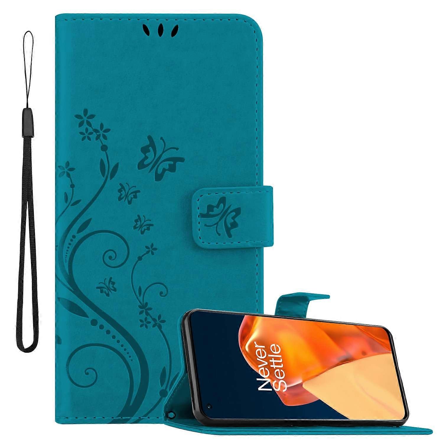 OnePlus 9 PRO Protective Case - with Floral Pattern and Card Slot