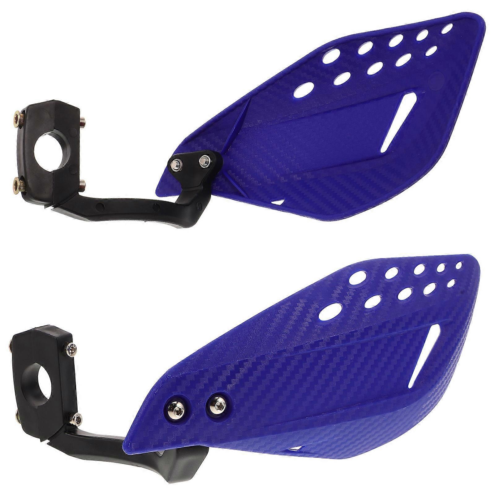 Motorcycle Handlebar Protector Guard for Wind Resistance 1Pair Blue