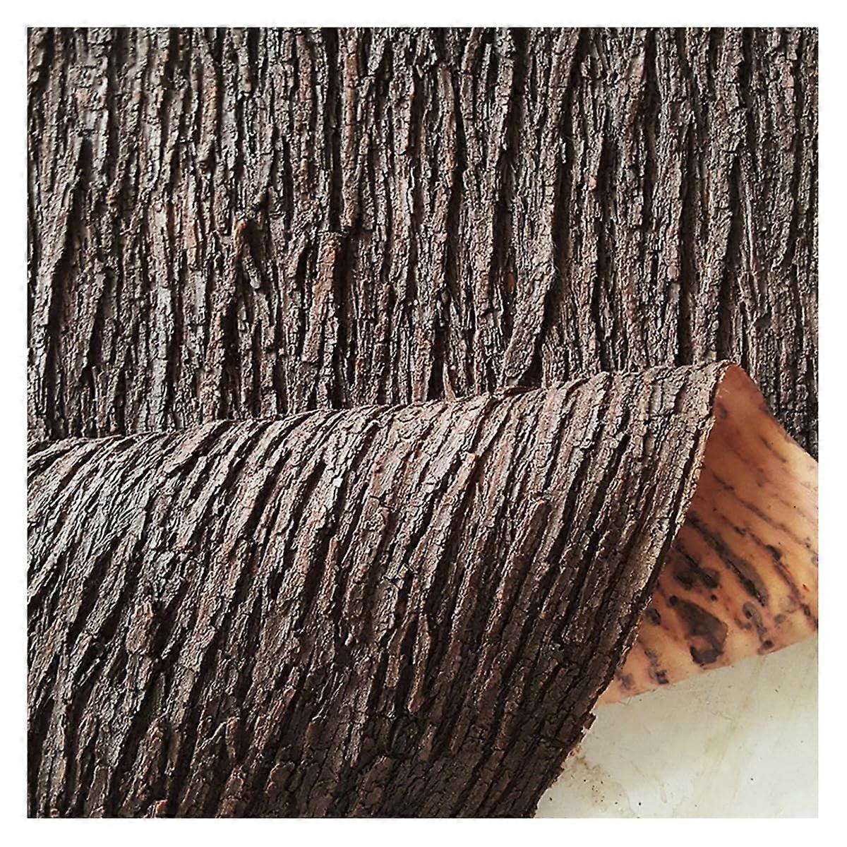 SelfAdhesive Artificial Tree Bark Sheet 15.74x39.37in Realistic Wood Texture Wrap for Columns and Pipes