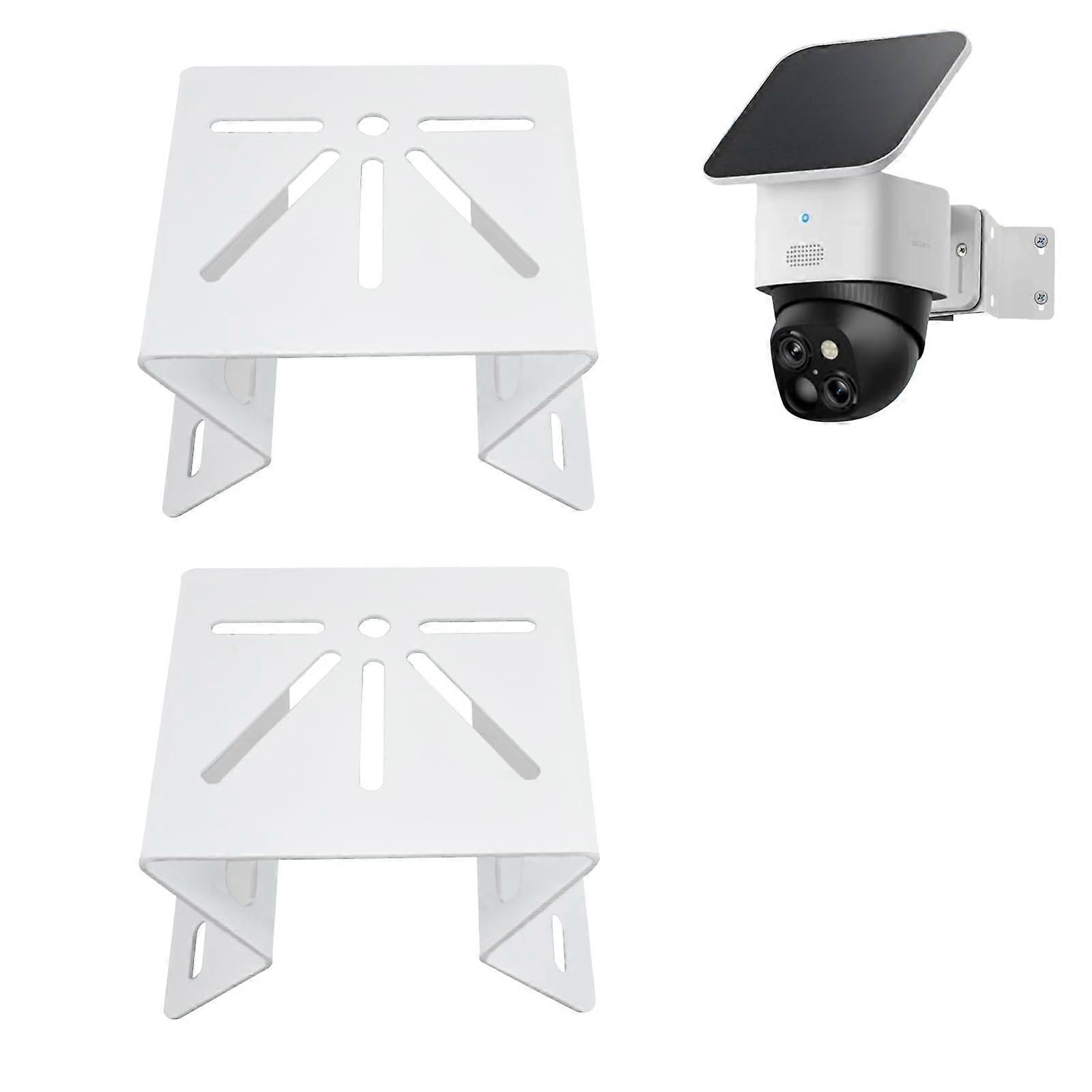 2 Pack Metal Security Camera Corner Mount for Eufy SoloCam, WeatherResistant Outdoor Bracket