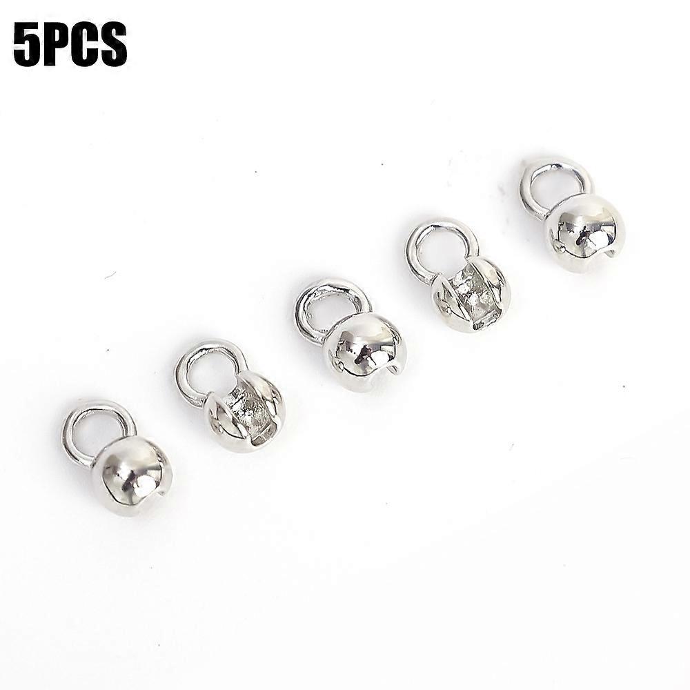 DIY Necklace Wrap Wire Connection Buckle Bracelet Bead Tip Chain Connector Jewelry End Link Button Ornament Coupling Lock Catch