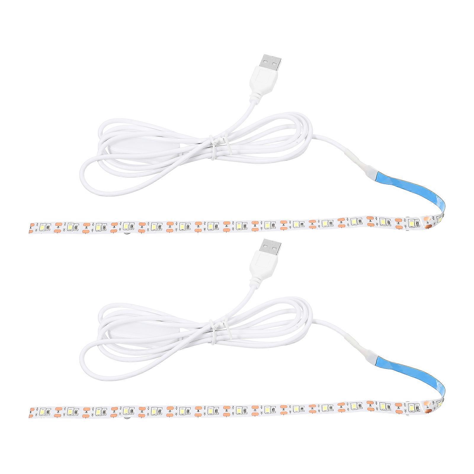 USB Powered LED Light Strip for Sewing Machine Lighting Tool 4Pcs White Flexible