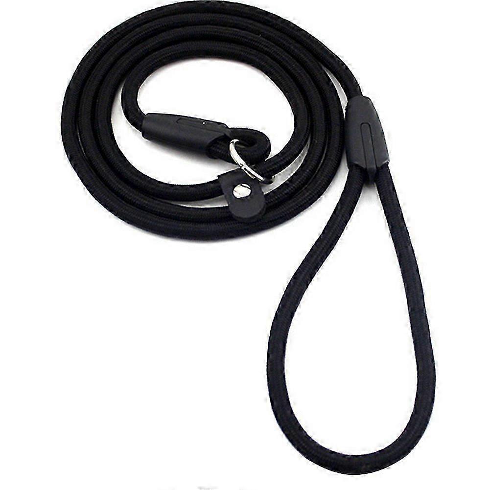 Nylon Dog Training Lead with Chain (1cm Width)-JJ