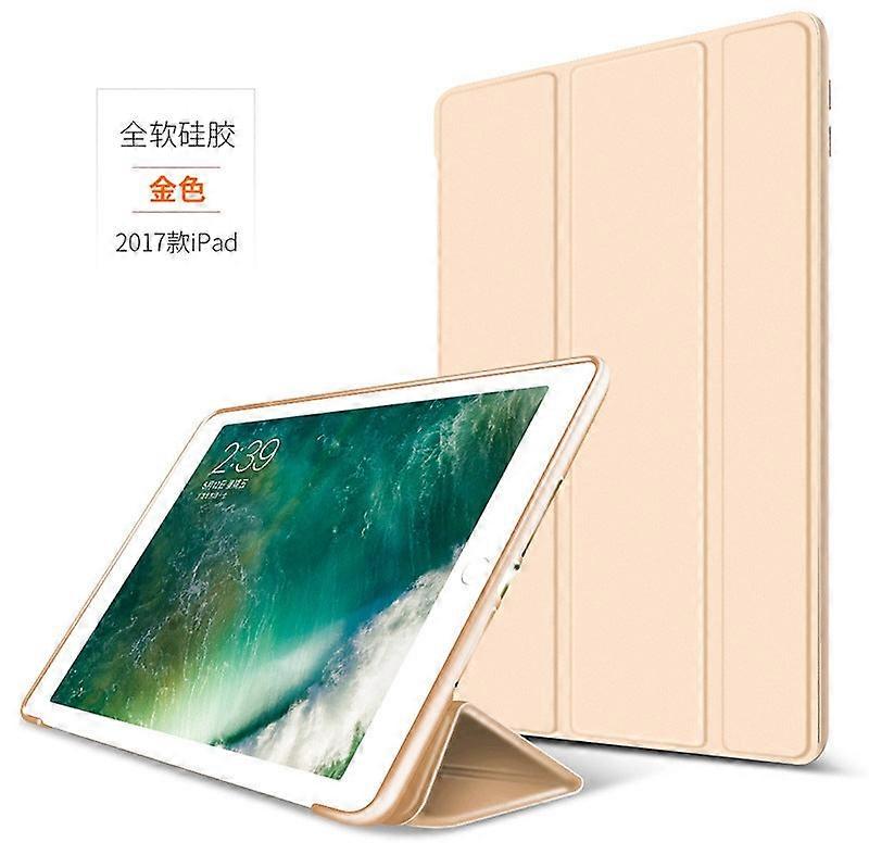 Case For Ipad 2022 10 Gold Silicone Tri-fold Honeycomb Ultra-thin Soft Explosion