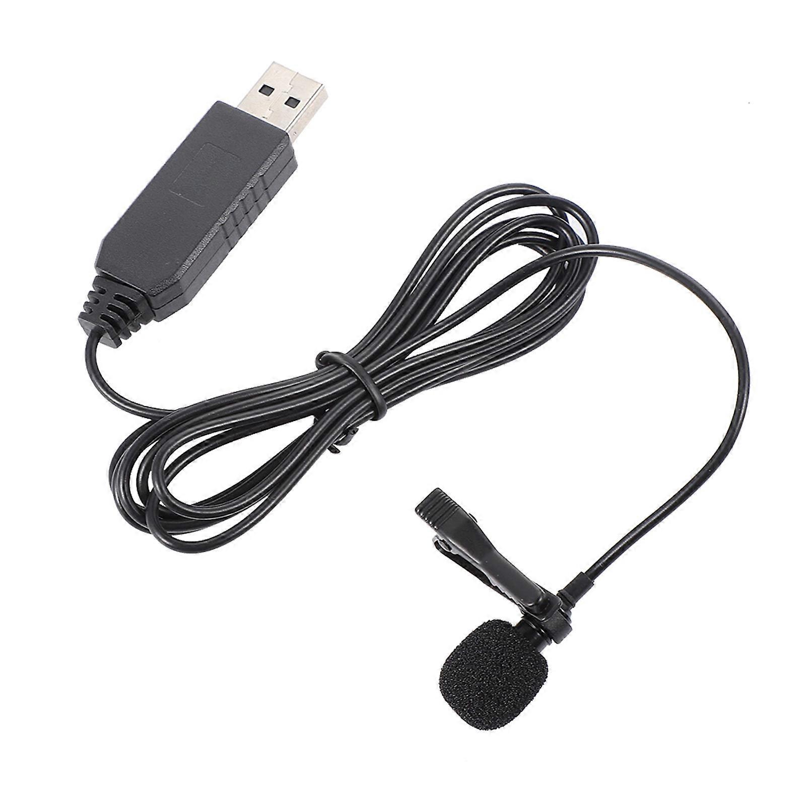 Microphone 2Pcs For Conference Meeting Video Chat Black USB Style With Noise Reduction Function