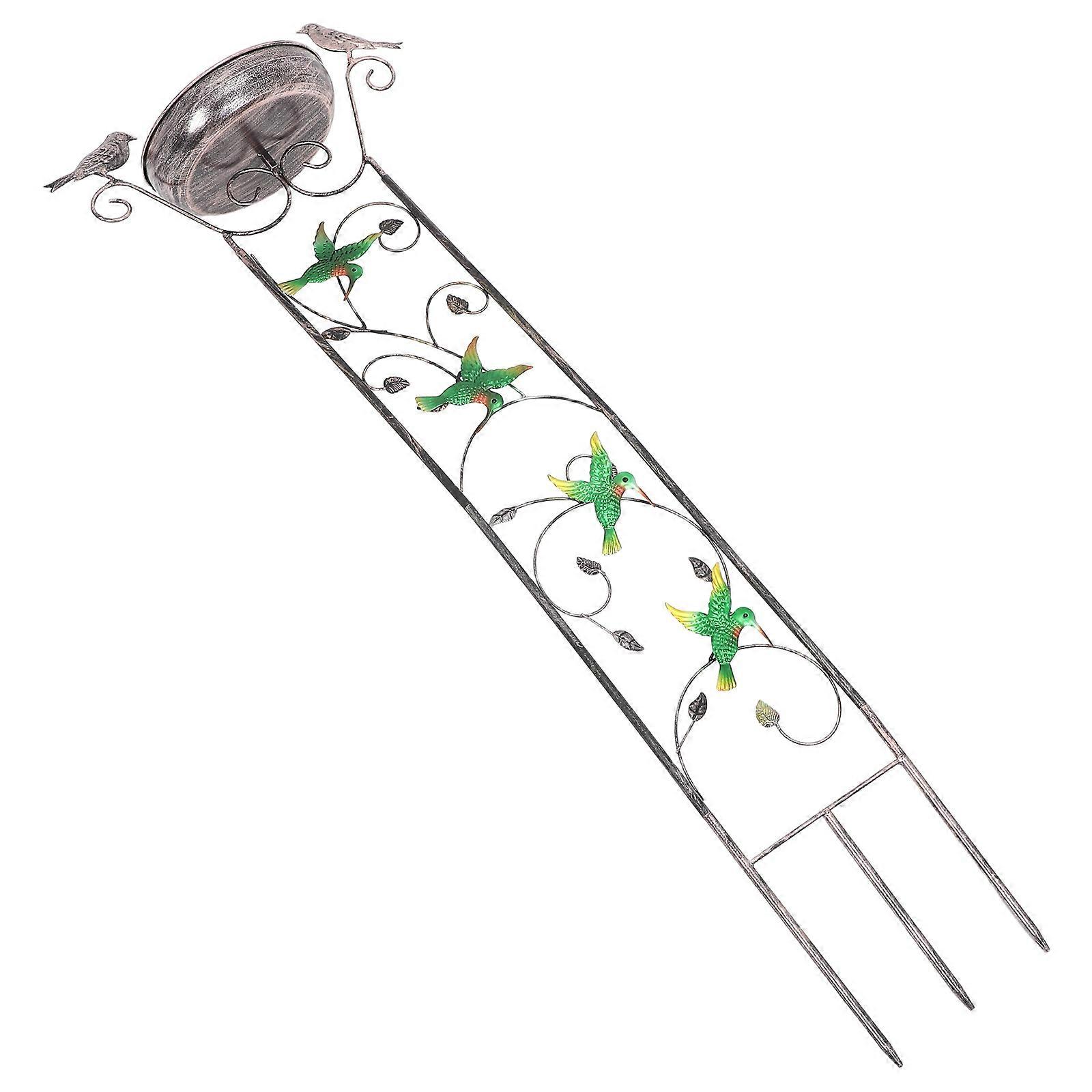 Garden Trellis Bird Bath Feeder for Backyard Decoration