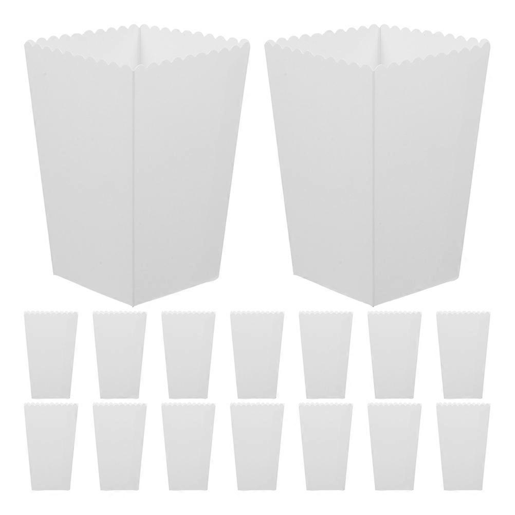 Popcorn Boxes Paper Popcorn Box for Packaging 36Pcs White Containers
