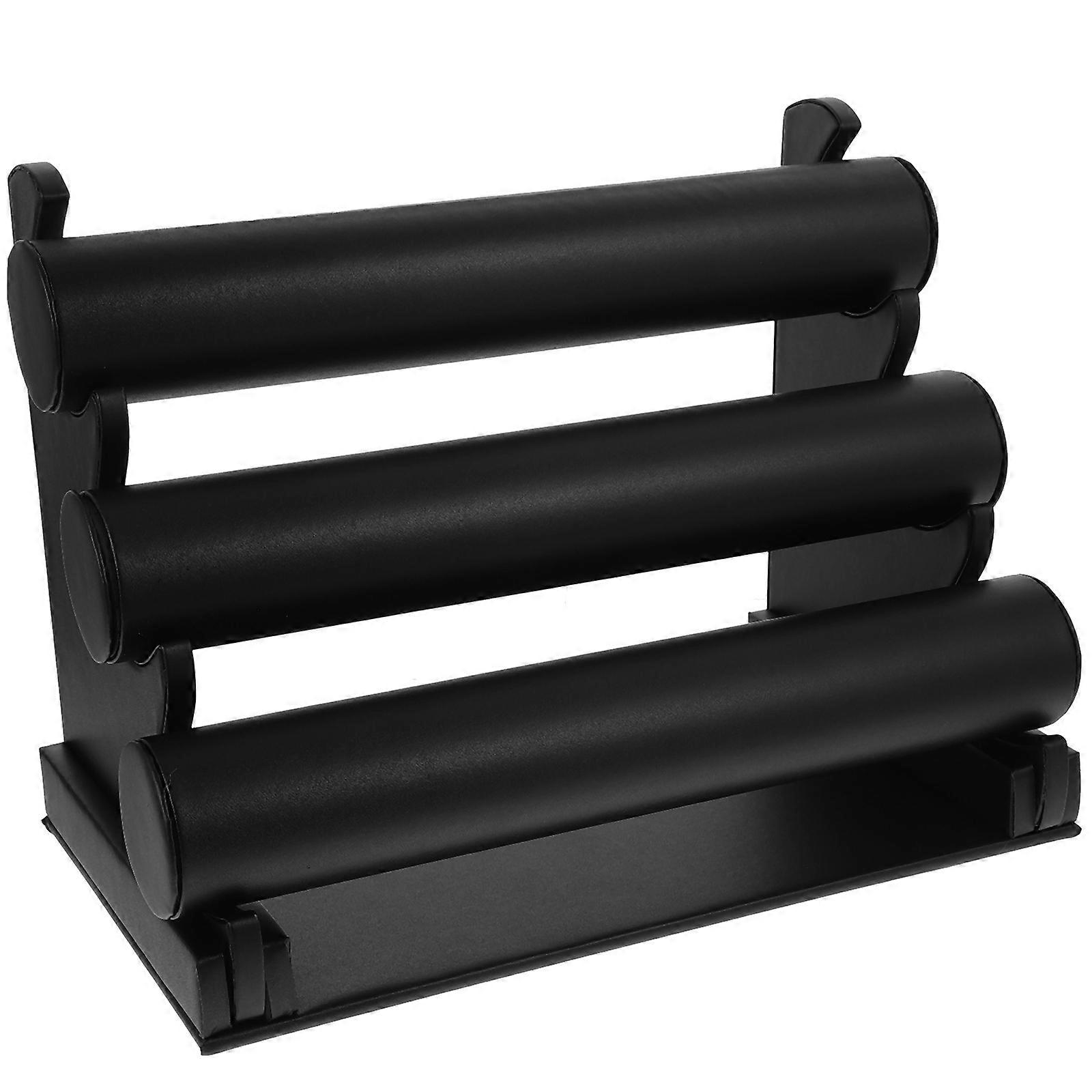 Bracelet Display Holder Black Rack for Organizing 3-Tiered Bracelets