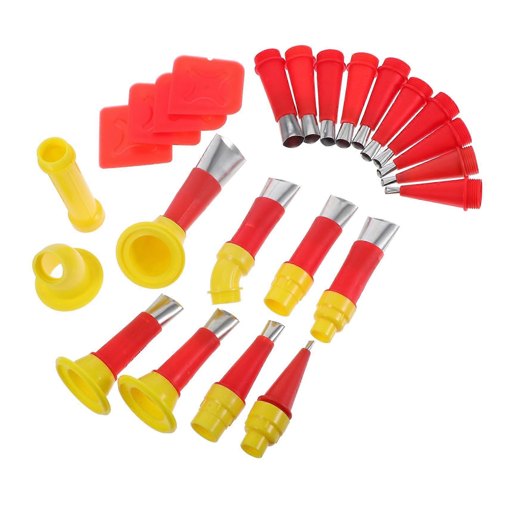 Caulking Tools Set with Removable Precision Caulk Nozzles for Easy Seal Application and Cleaning