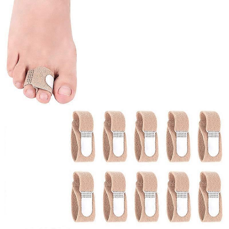 10PCS Toe Finger Straightener Nylon Toe Bounding Loop Fastener Corrector Bandage