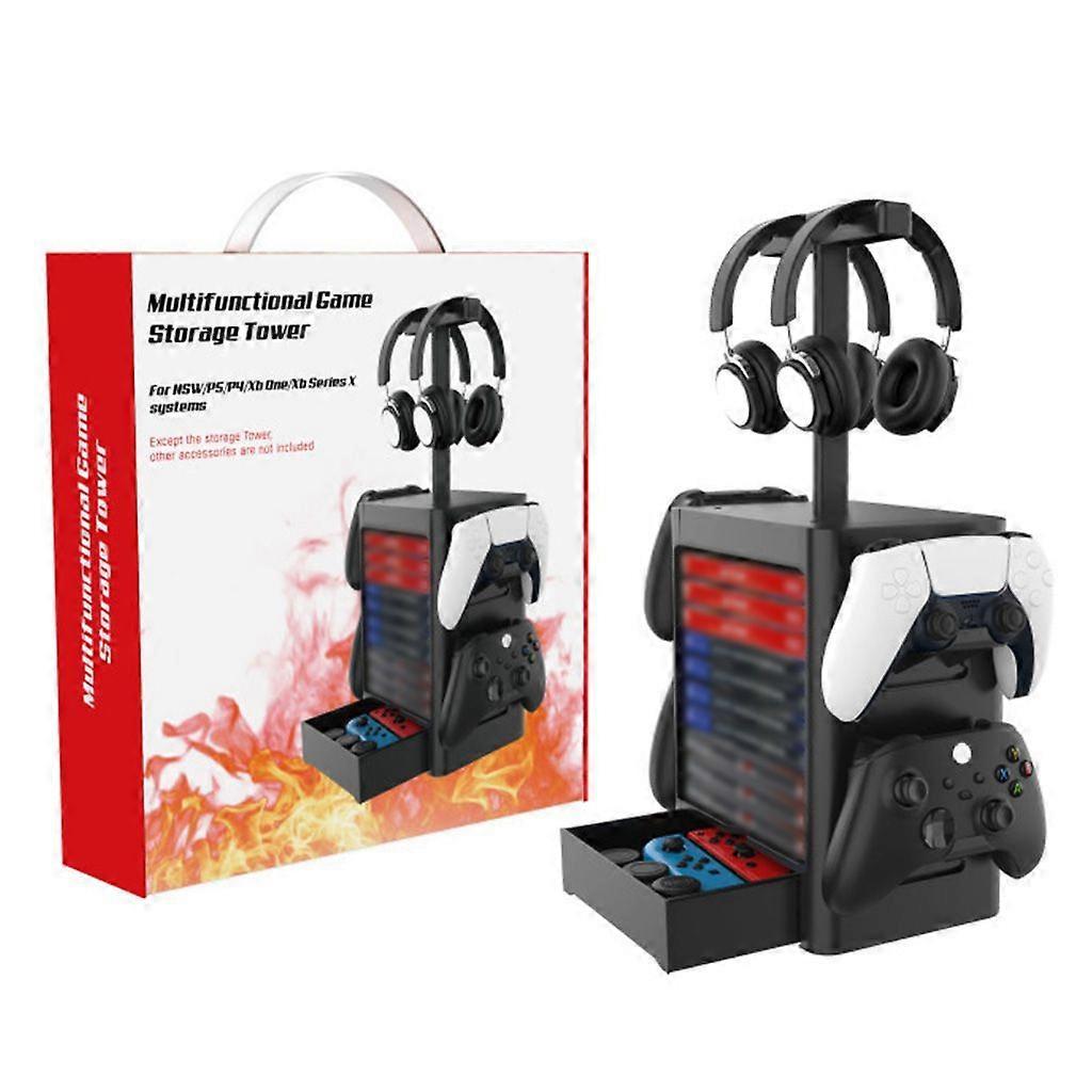 Multi-Functional Storage Rack Holder for    4 Switch Game Disc Bracket Headphone