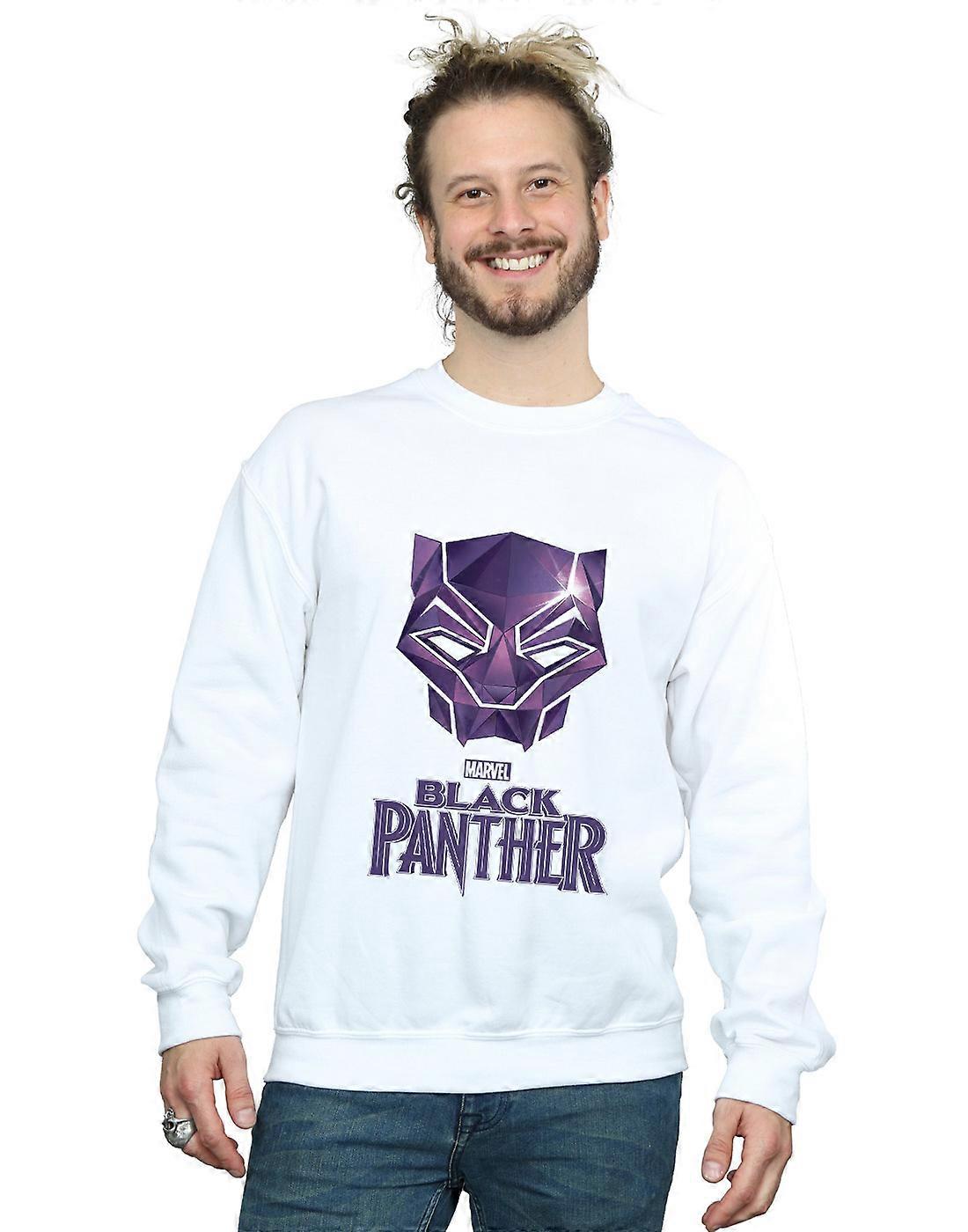 Marvel Men's Black Panther Mask Logo Sweatshirt