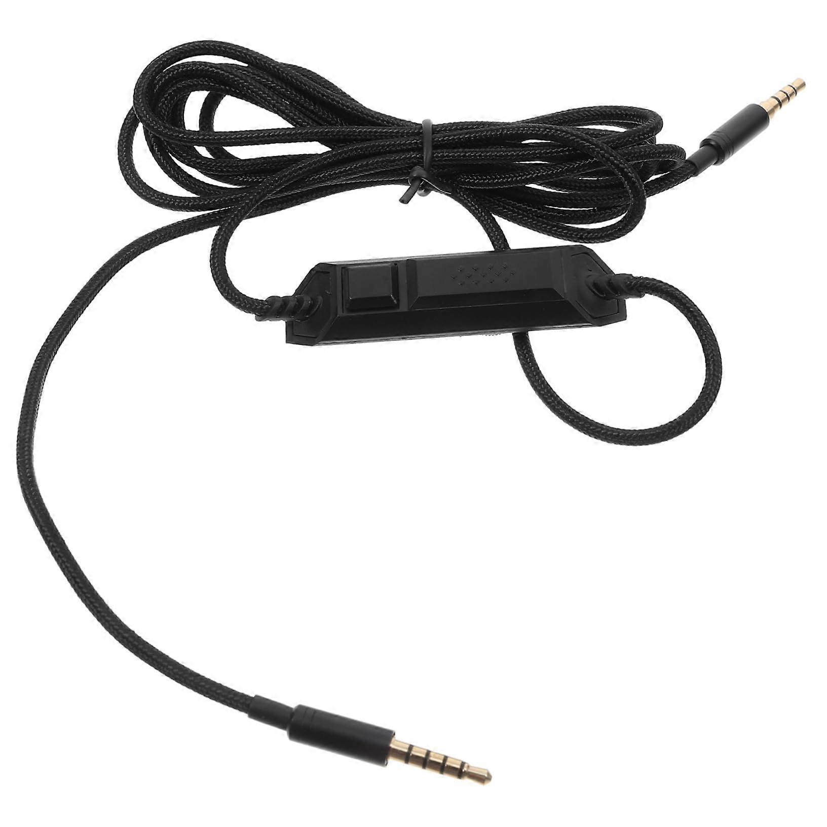 2m Gaming Headset Replacement Cable with Inline Mute, Dual Mic Modes and Volume Control