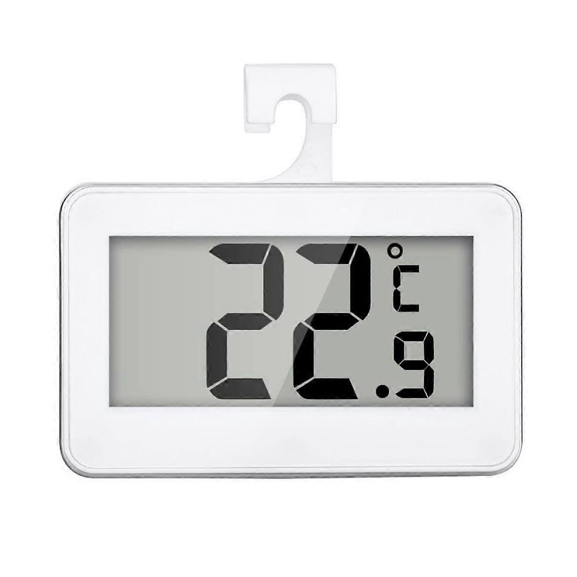 Digital Refrigerator Thermometer Wireless Fridge Freezer Waterproof Large LCD Magnetic Back