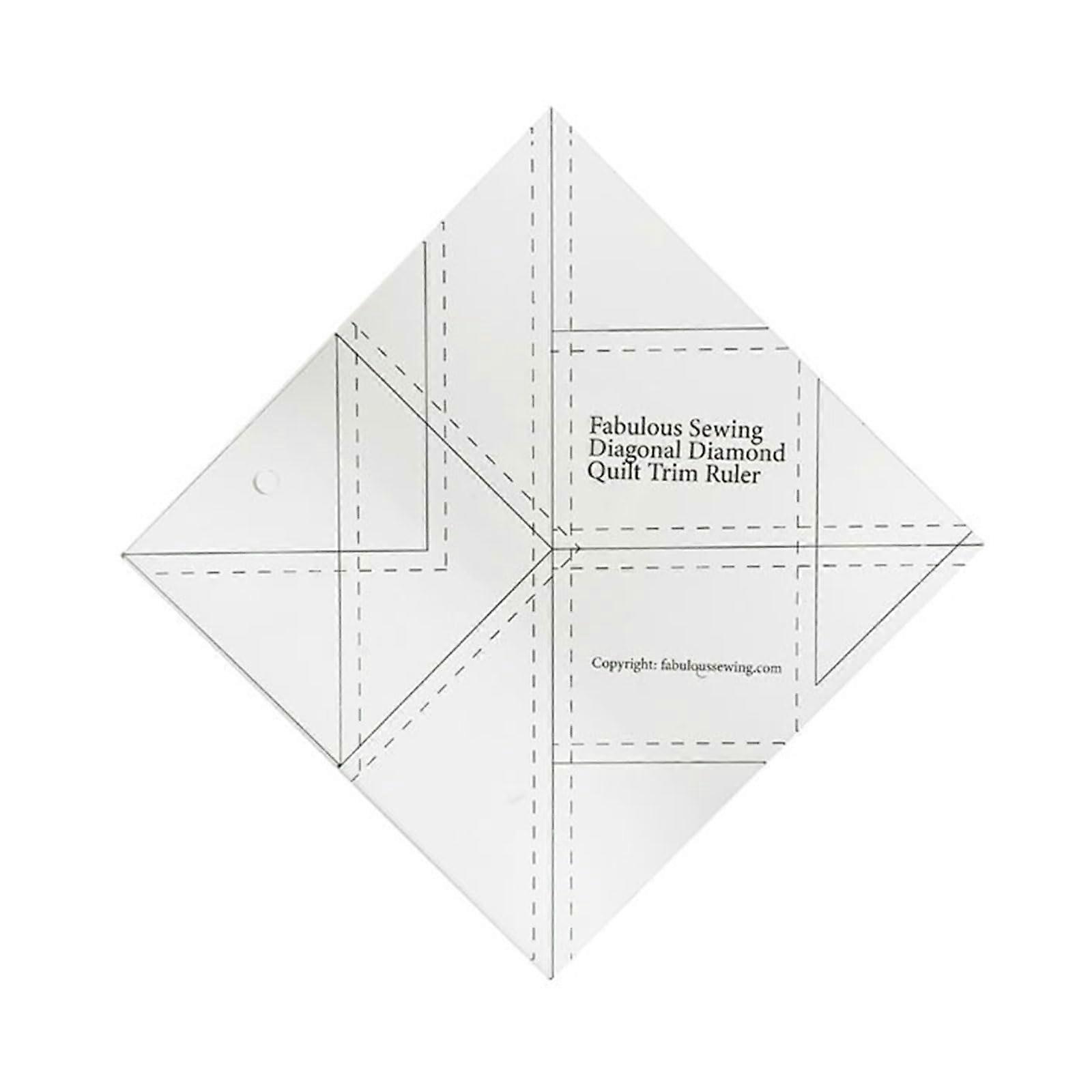 Quilting Ruler Acrylic Precision Sewing Tool for Fabric Cutting Patchwork Lightweight Design