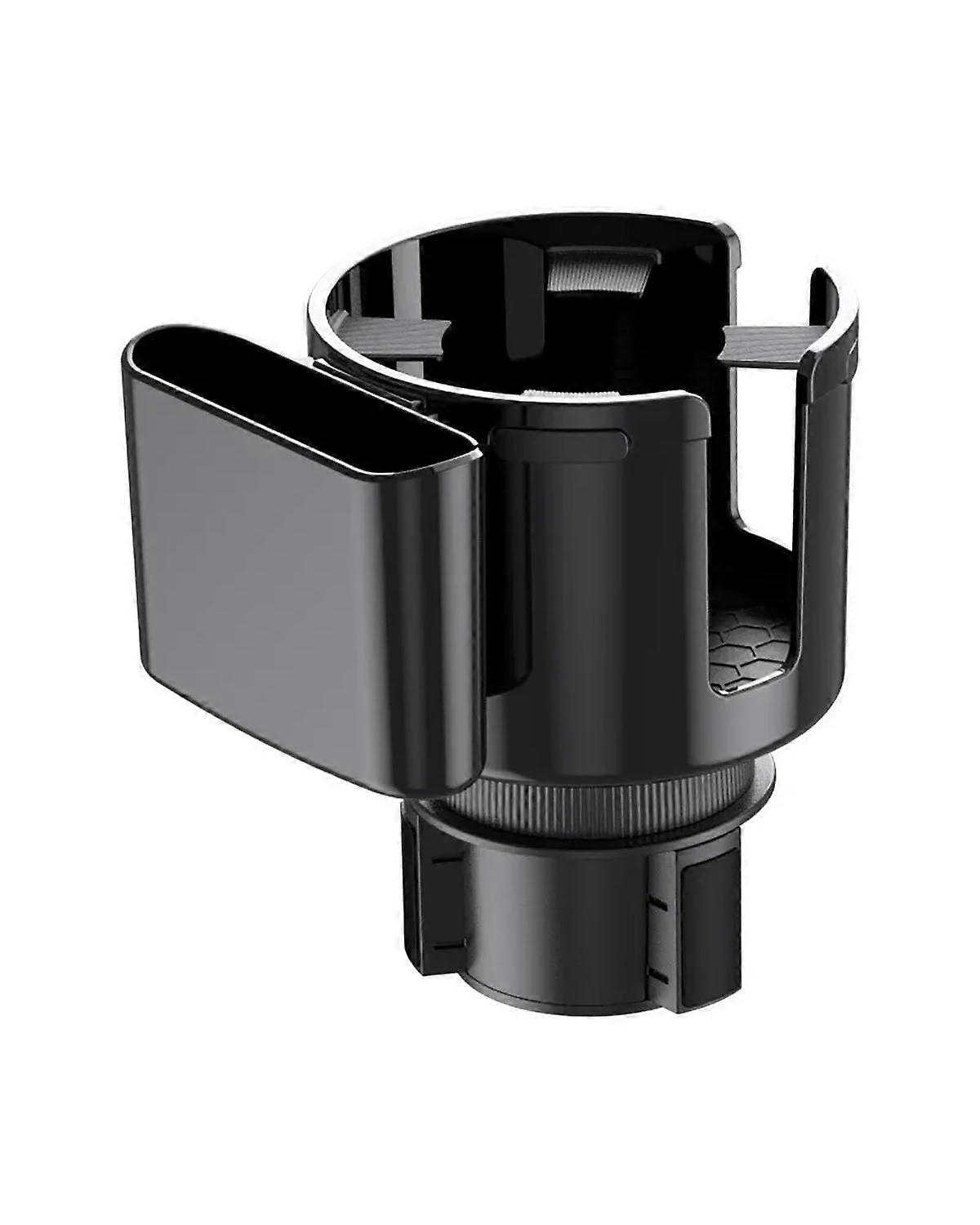 Car Cup Holder Expander with Phone Mount, Adjustable Vehicle Adapter for Large Bottles and Drinks