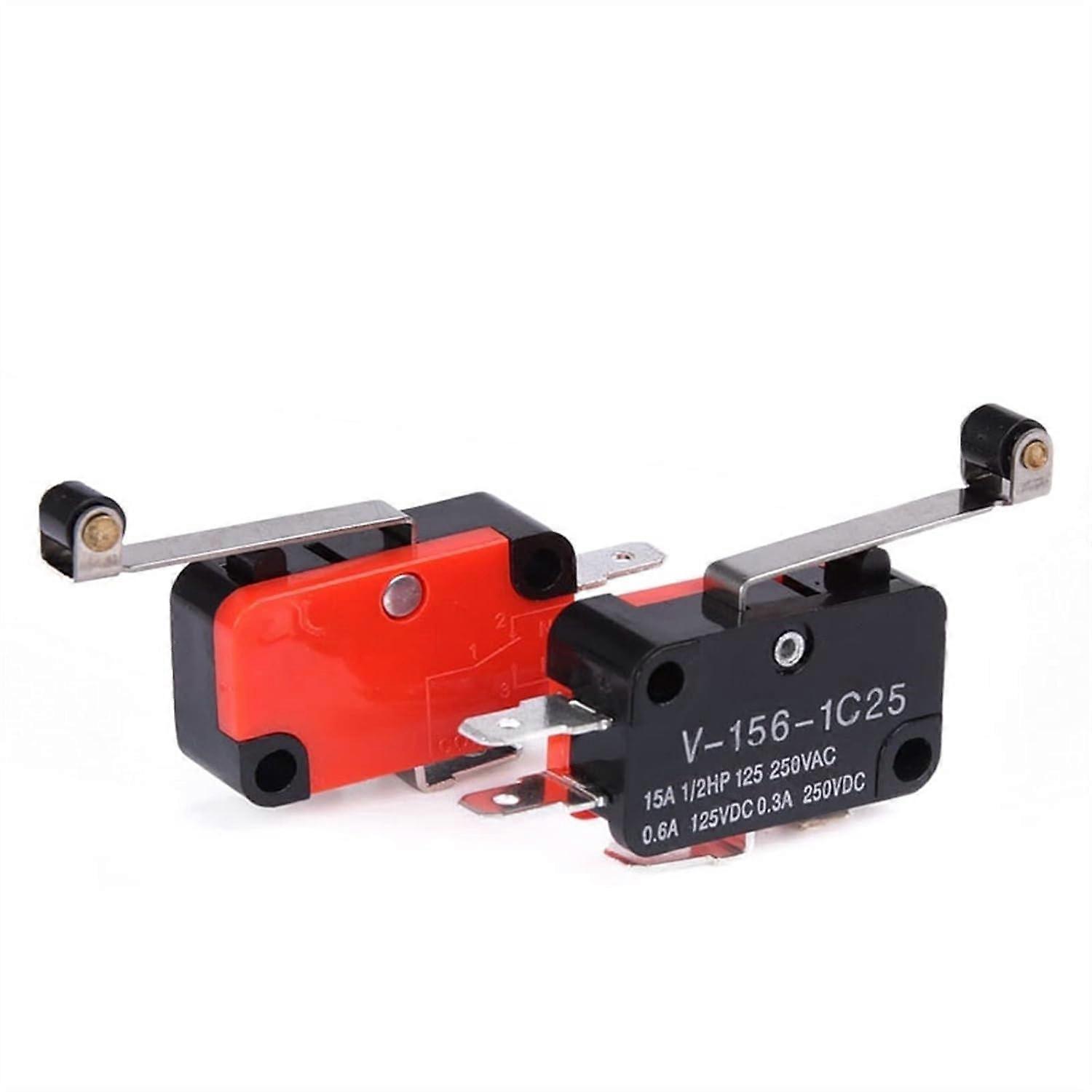 V1561C25 Micro Switch 15A SPDT Snap Action Limit Switch with Hinge Roller Lever Waterproof Design