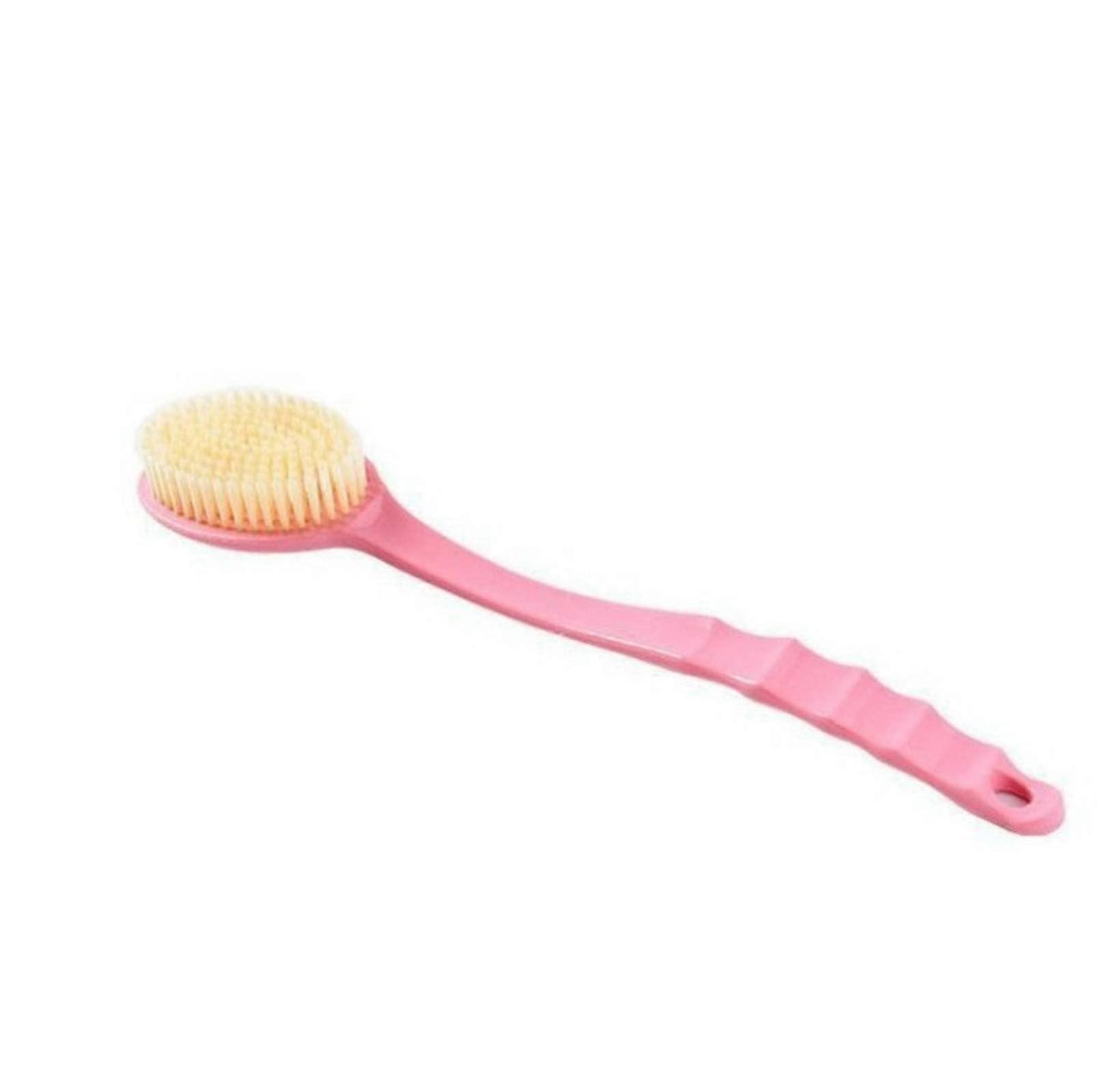 Long Handle Back Scrubber with Soft Bristles and Mesh Ball, DoubleSided Bath Brush for Shower