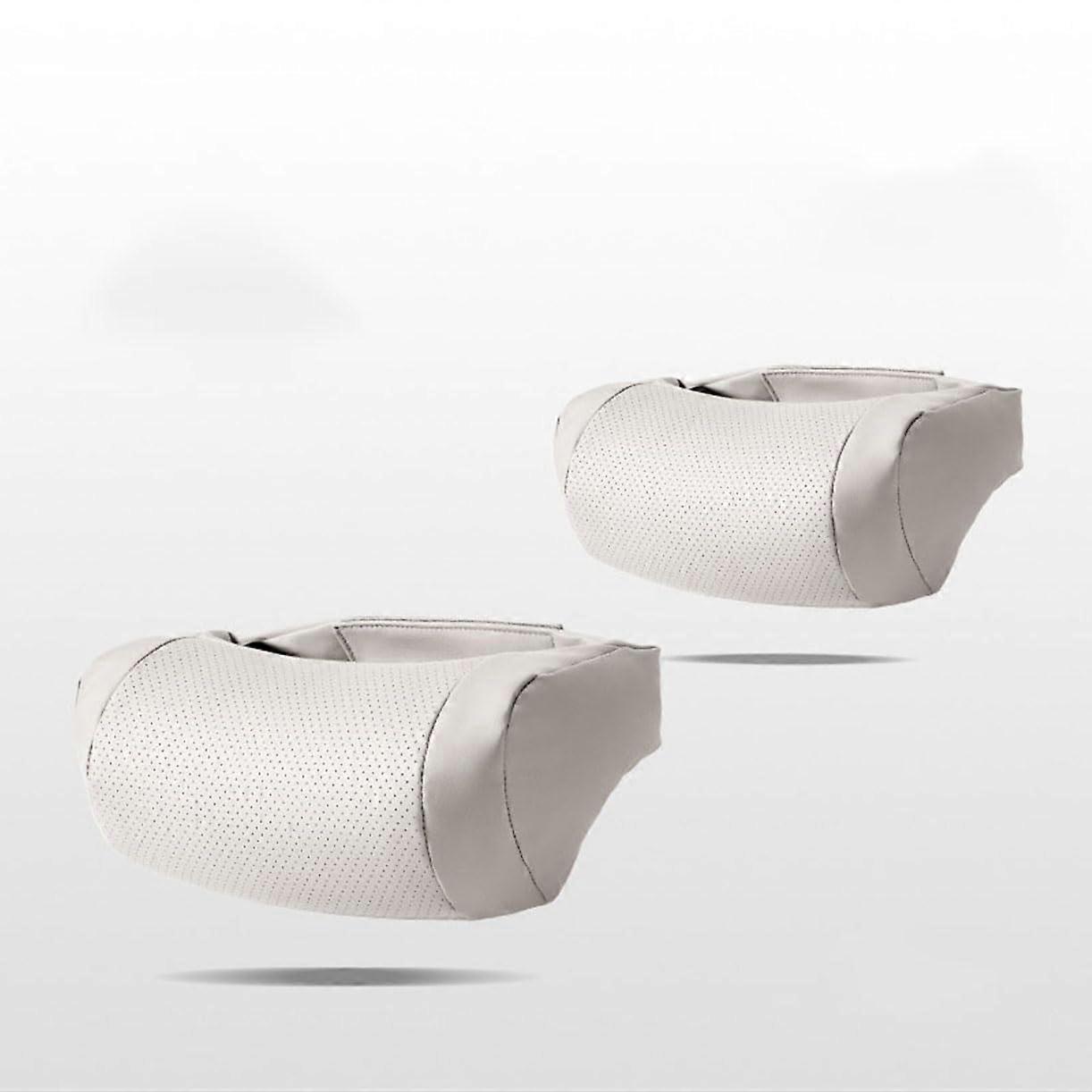 2 Pieces Car Headrest Pillow Set with Ergonomic Neck Support, Memory Foam Cushion for Lexus EBeige