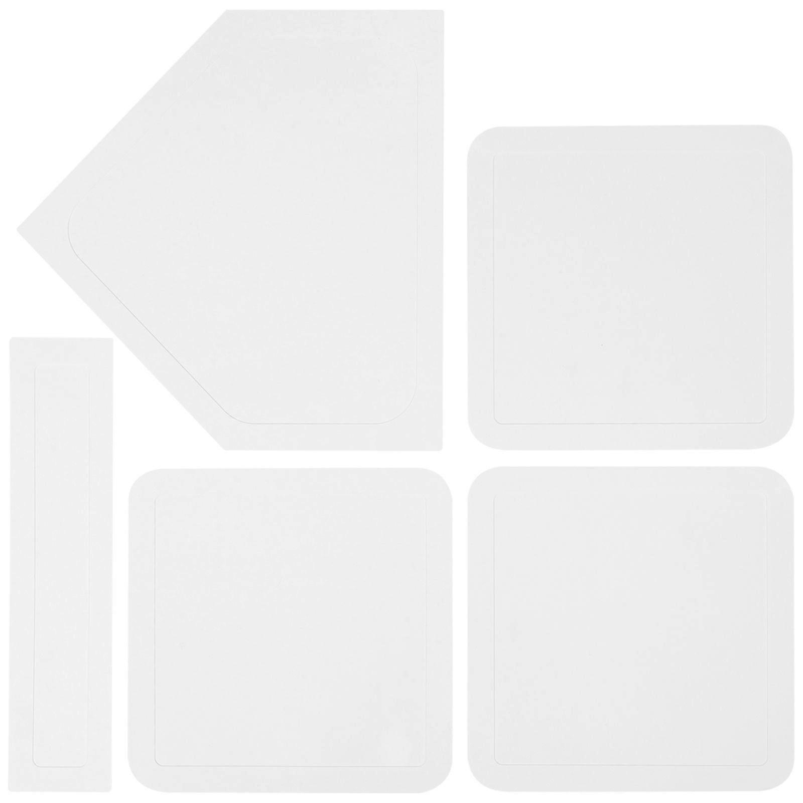 5pcs Rubber Base Kickball Baseball Base Softball Rubber Plate Baseball Plate for Training Baseball