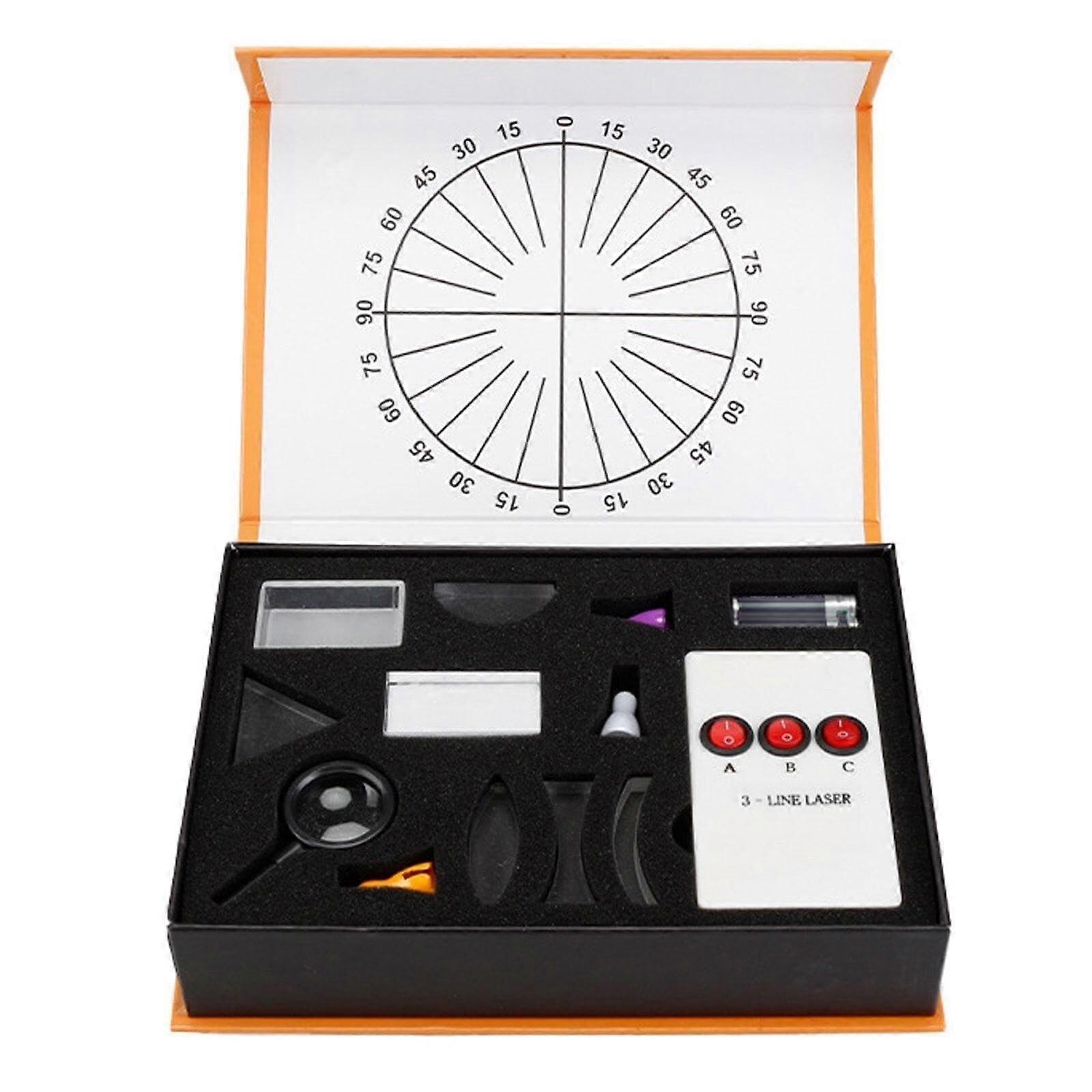 Physics Optics Experiment Set with Adjustable Light Modes for Reflection and Refraction Classroom Use