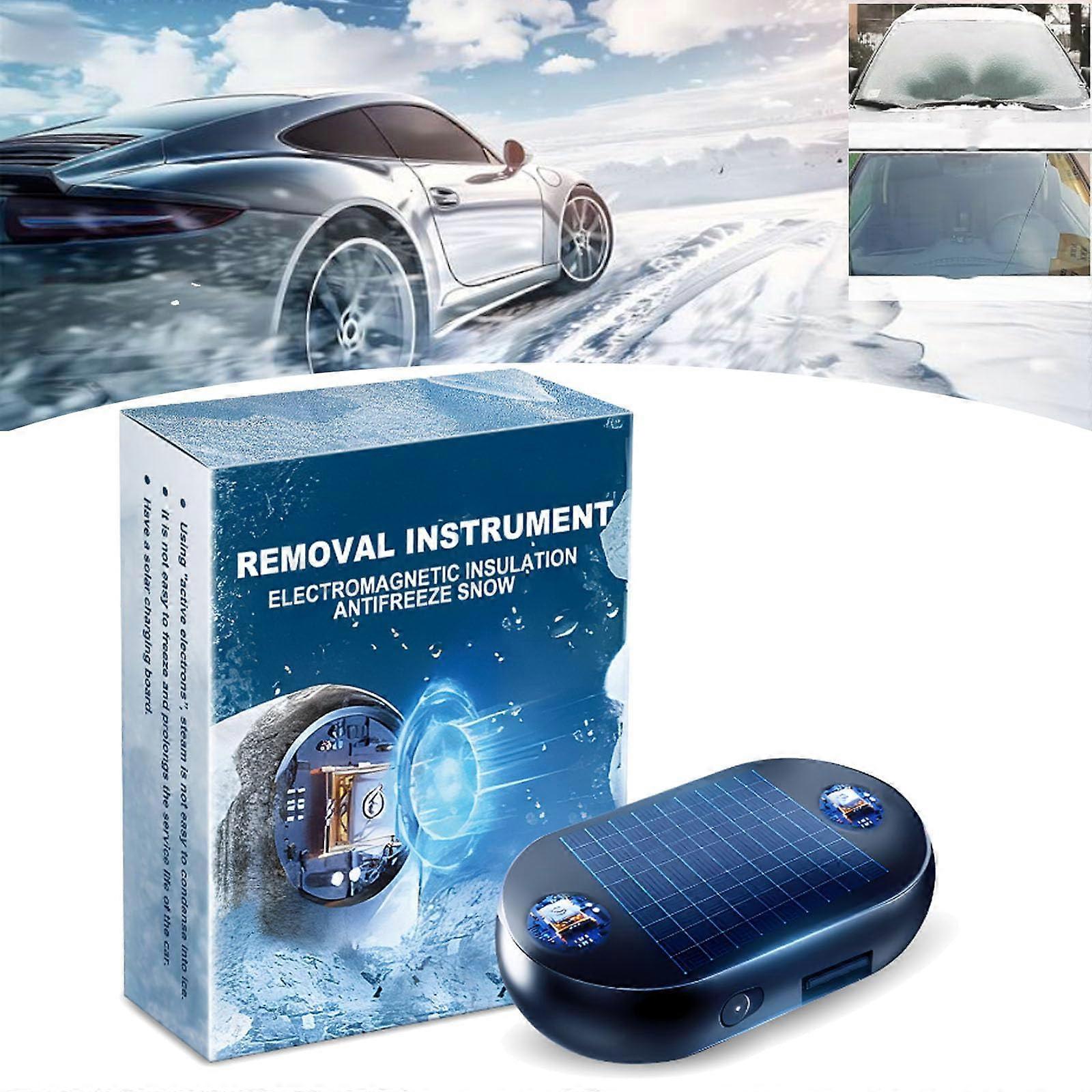 Car Windshield Deicer with Ice Prevention Technology, Rechargeable Electromagnetic Snow Removal Tool 1PC